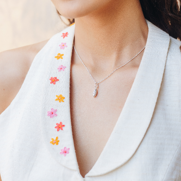 Chamal (rice grain) pendant